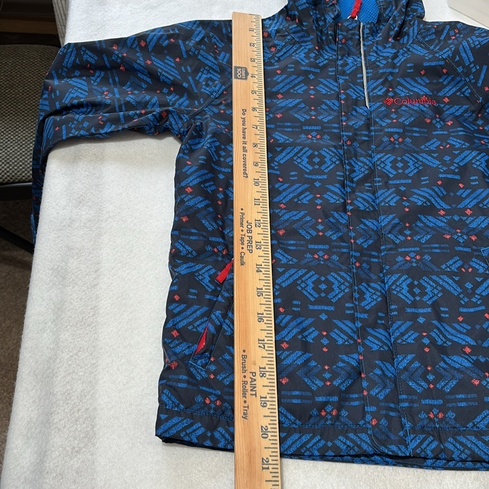 Columbia Black and Blue Geometric Windbreaker - Picture 11 of 11